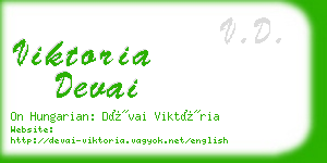 viktoria devai business card